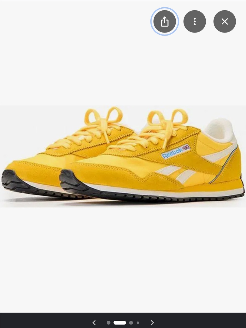Reebok NWT Women's Classic AZ Sneakers - Yellow and White